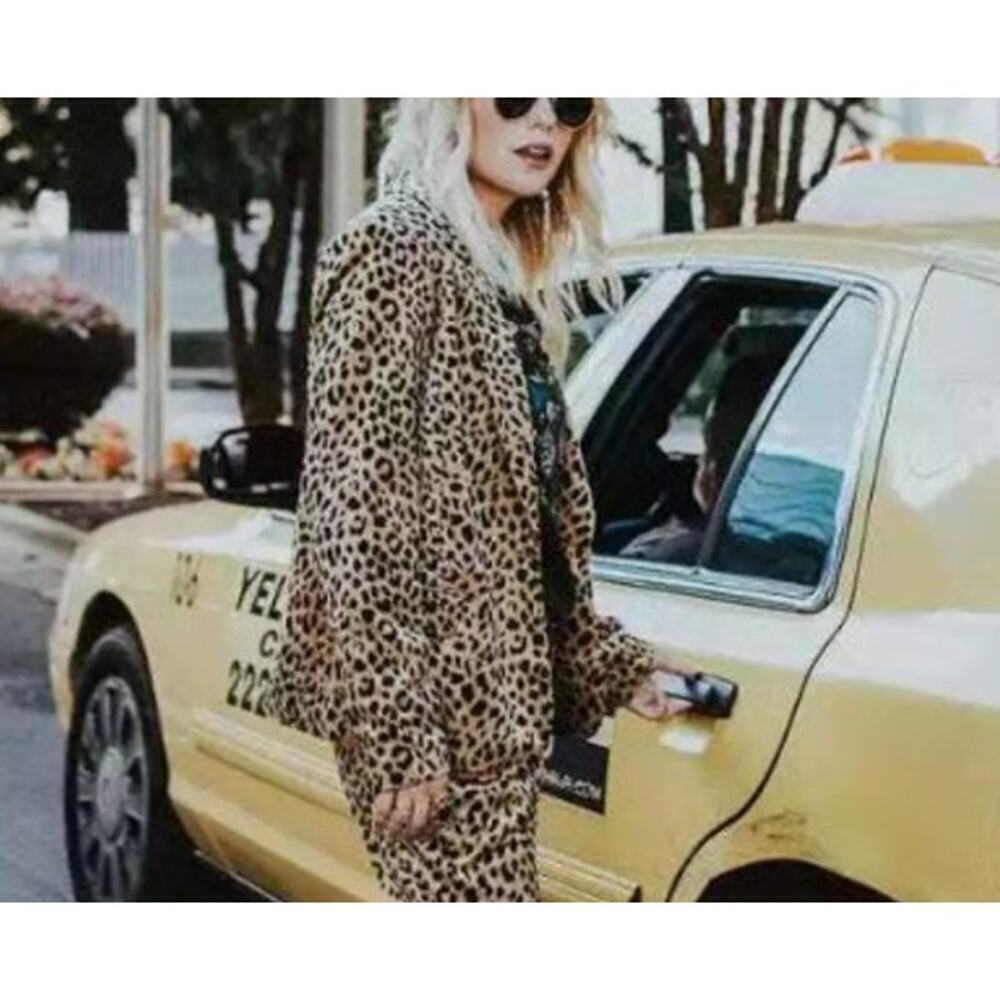 Scotch & Soda Tailored Velvet Animal Print Blazer Size Medium